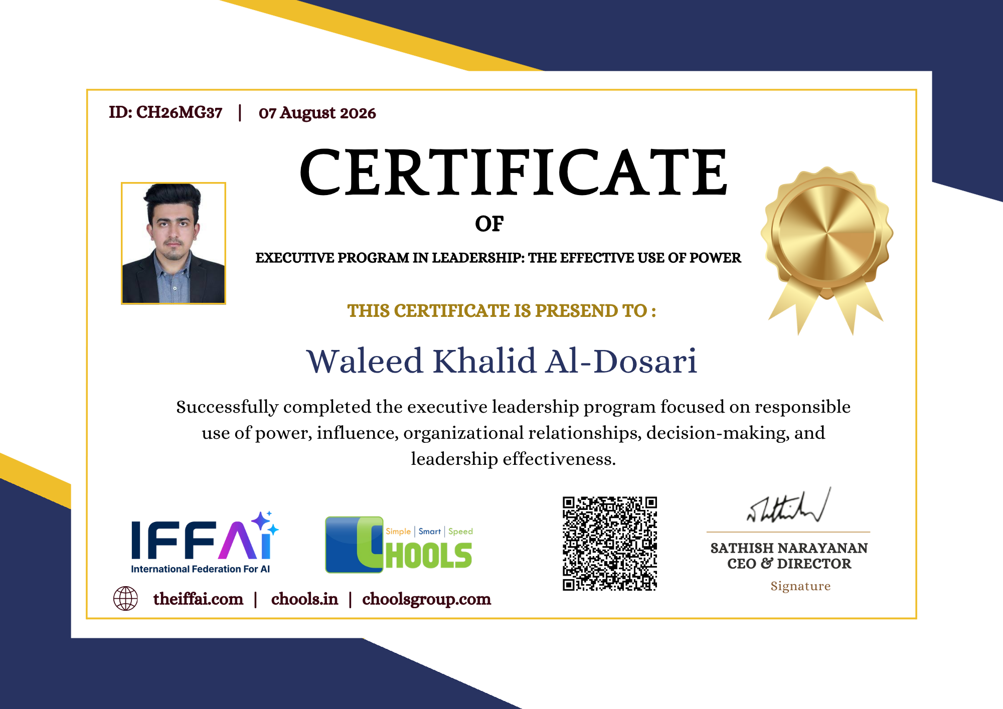 Management Programs Certificate